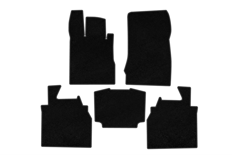 Mercedes S-class W220 1998-2005 Covorase textile Deluxe (Long, Negru) Foto 1