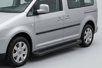 Volkswagen Caddy 2010-2015 Praguri Laterale Allmond Black (2 buc, Aluminiu) foto 1