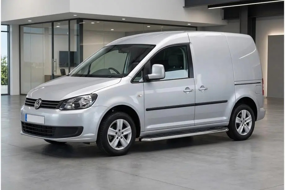 Volkswagen Caddy 2010-2015 Praguri Laterale Maydos V1 (2 buc, Aluminiu si Otel Inoxidabil) Image