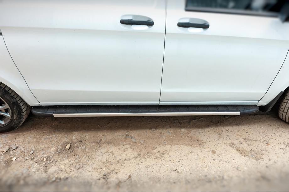Mercedes Vito/V-class W447 2014- Praguri Laterale Duru (2 buc, Aluminiu) Lunga (ExtraLong) Foto 6