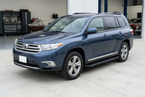 Toyota Highlander 2008-2013 Praguri Laterale Allmond Black (2 buc, Aluminiu) foto 1
