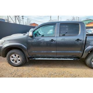 Praguri Laterale Sunrise (2 buc, Aluminiu) Toyota Hilux 2006-2015 foto 4
