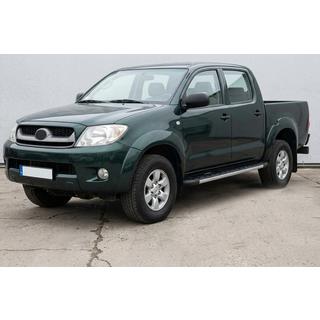 Praguri Laterale Duru (2 buc, Aluminiu) Toyota Hilux 2006-2015 foto 1