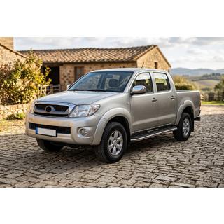 Praguri Laterale Maydos V1 (2 buc, Aluminiu si Otel Inoxidabil) Toyota Hilux 2006-2015 foto 1