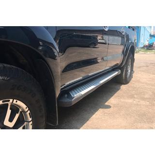 Praguri laterale Allmond Grey (2 buc, aluminiu) Toyota Hilux 2006-2015 foto 2