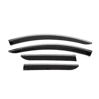 Deflectoare geamuri cu ornament cromat (4 buc, Sunplex Chrome) foto 1