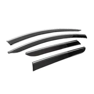 Deflectoare geamuri cu ornament cromat (4 buc, Sunplex Chrome) foto 3