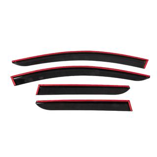 Deflectoare geamuri cu ornament cromat (4 buc, Sunplex Chrome) Dacia Duster 2018-2024 foto 4