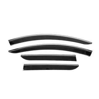 Deflectoare geamuri cu ornament cromat (4 buc, Sunplex Chrome) foto 1