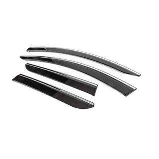 Deflectoare geamuri cu ornament cromat (4 buc, Sunplex Chrome) foto 2