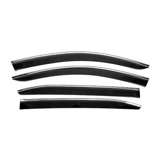 Deflectoare geamuri cu ornament cromat (4 buc, Sunplex Chrome) Citroen C5 Aircross 2017-2025 foto 1