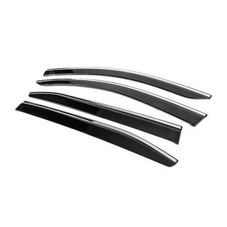 Deflectoare geamuri cu ornament cromat (4 buc, Sunplex Chrome) Citroen C5 Aircross 2017-2025 foto 2