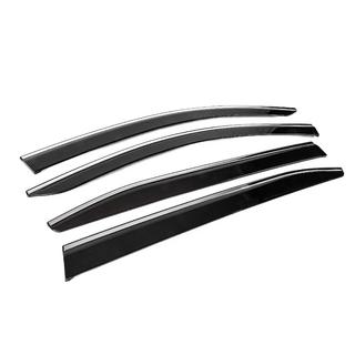 Deflectoare geamuri cu ornament cromat (4 buc, Sunplex Chrome) Citroen C5 Aircross 2017-2025 foto 3