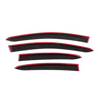 Deflectoare geamuri cu ornament cromat (4 buc, Sunplex Chrome) Fiat Linea 2006-2018 foto 4