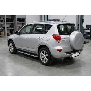 Praguri Laterale Tayga Grey (2 buc, Aluminiu) Toyota Rav 4 2006-2013 foto 1