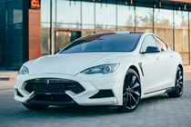 Tesla Model S 2012– Kit caroserie LRT-Design Carbon foto 1