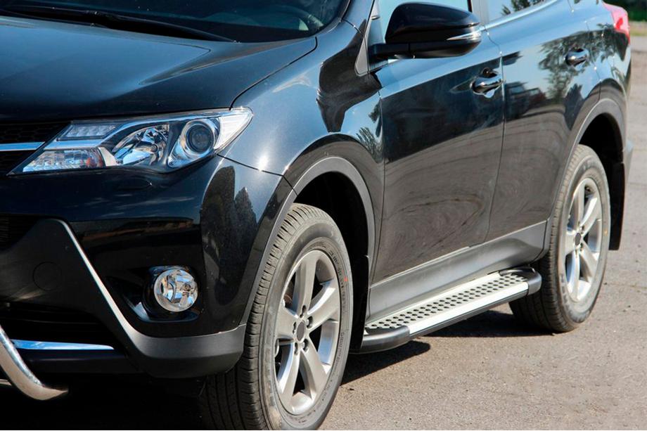 Toyota Rav 4 2013-2018 Praguri laterale Allmond Grey (2 buc, aluminiu) Image