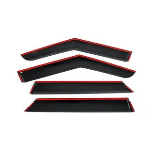 Deflectoare geamuri cu ornament cromat Niken Luxury (4 buc) foto 4