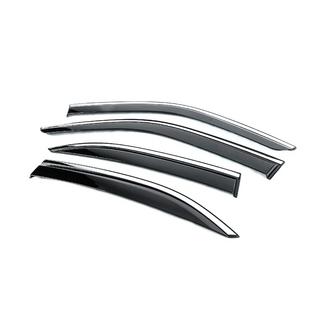 Deflectoare geamuri cu ornament cromat Niken Luxury (4 buc) foto 2