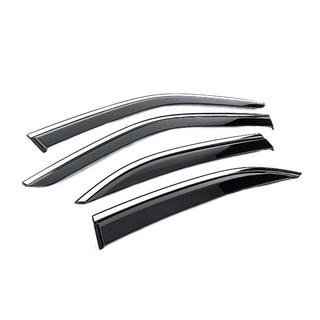 Deflectoare geamuri cu ornament cromat Niken Luxury (4 buc) foto 3
