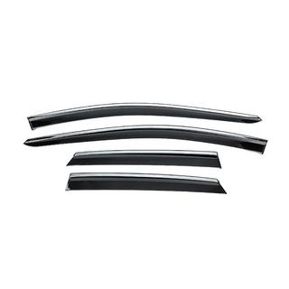 Deflectoare geamuri cu ornament cromat Niken Luxury (4 buc) foto 1