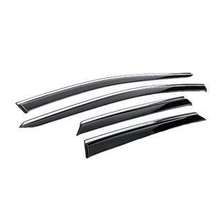 Deflectoare geamuri cu ornament cromat Niken Luxury (4 buc) foto 3