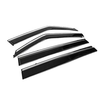 Deflectoare geamuri cu ornament cromat Niken Luxury (4 buc) Nissan Armada 2016-2024 foto 3