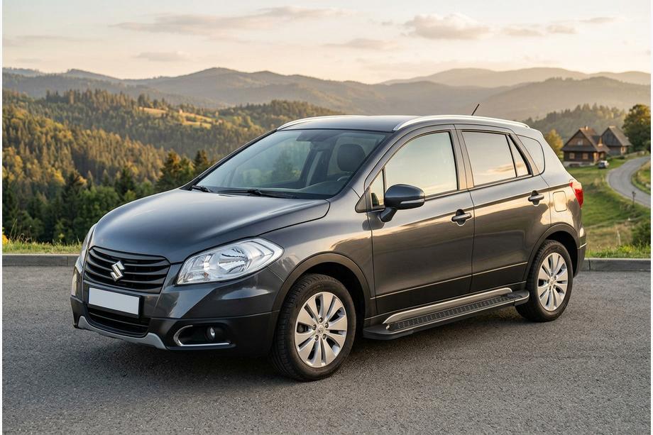 Suzuki SX4 S-Cross 2013-2016 Praguri Laterale Allmond Black (2 buc, Aluminiu) Image
