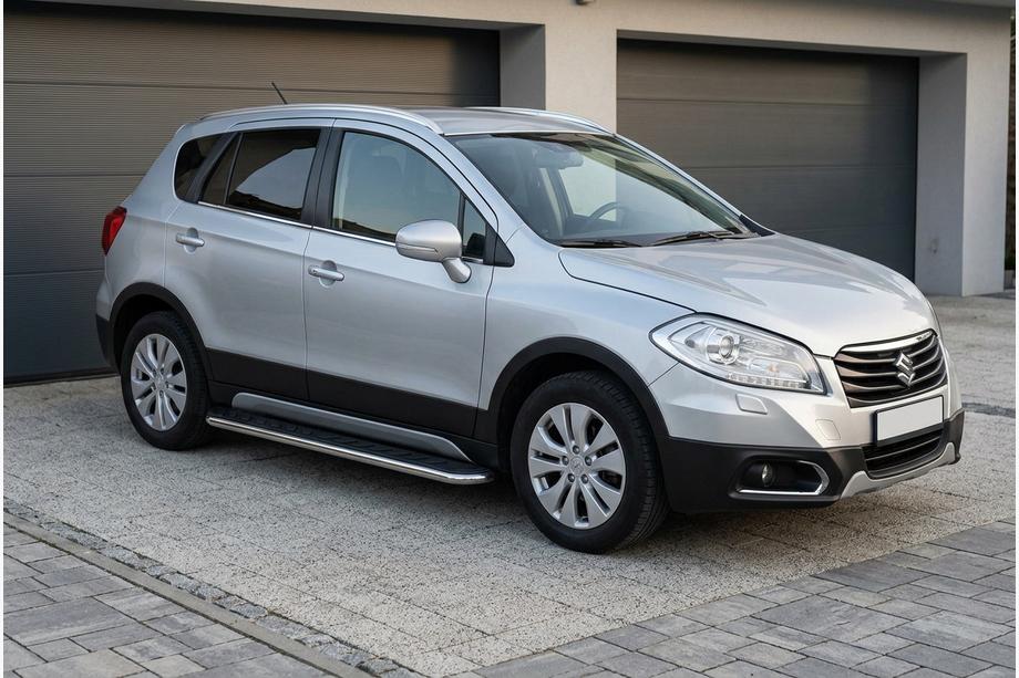 Suzuki SX4 S-Cross 2013-2016 Praguri Laterale Maydos V1 (2 buc, Aluminiu si Otel Inoxidabil) Image