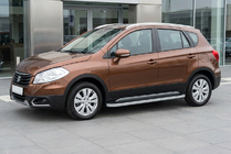 Suzuki SX4 S-Cross 2013-2016 Praguri Laterale Tayga Grey (2 buc, Aluminiu) foto 1