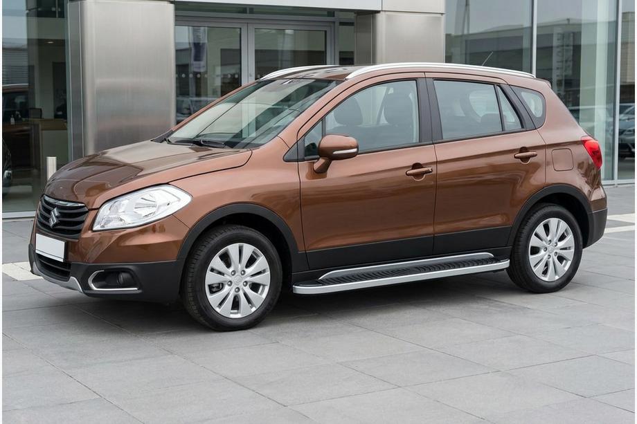 Suzuki SX4 S-Cross 2013-2016 Praguri Laterale Tayga Grey (2 buc, Aluminiu) Image