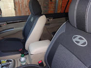 Hyundai Santa Fe 2 2006-2012 Huse Auto (Piele Ecologica↗Textil, Premium) foto 7