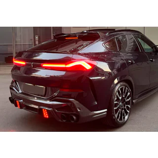 Difuzor spate cu tipsuri LRT (pentru M-Sport 2023+, Carbon) foto 3