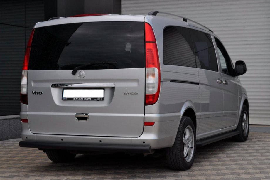 Mercedes Vito W639 2004-2014 Bara Spate AK002 Negru (Otel Inoxidabil) Foto 6