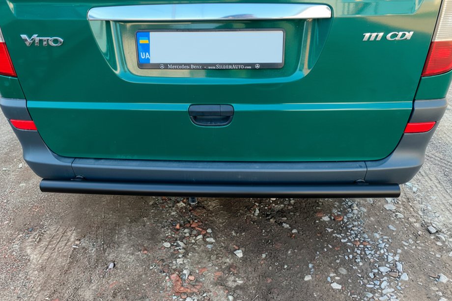Mercedes Vito W639 2004-2014 Bara Spate AK002 Negru (Otel Inoxidabil) Foto 3