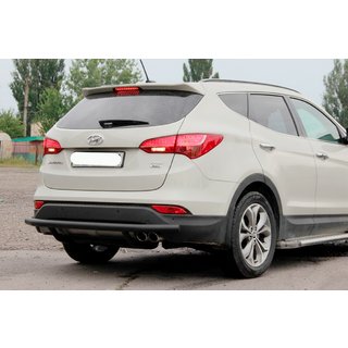 Bara Spate AK002 Negru (Otel Inoxidabil) Hyundai Santa Fe 3 2012-2018 foto 1
