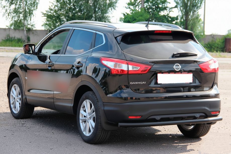 Nissan Qashqai 2014-2021 Bara Spate AK002 Neagra (Otel Inoxidabil) Foto 3