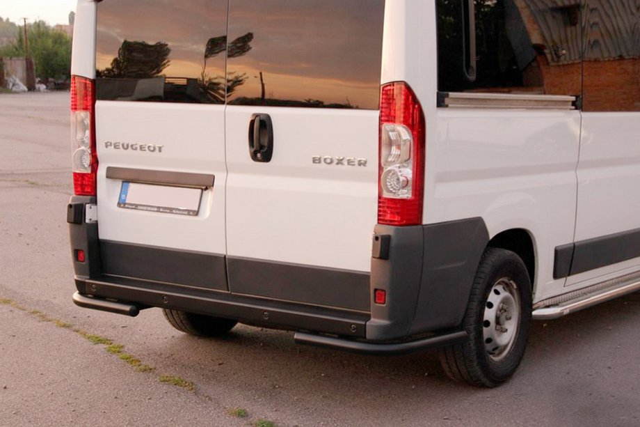 Fiat Ducato 2006-2025 Colturi spate AK003 Negru (2 buc, inox) Foto 2