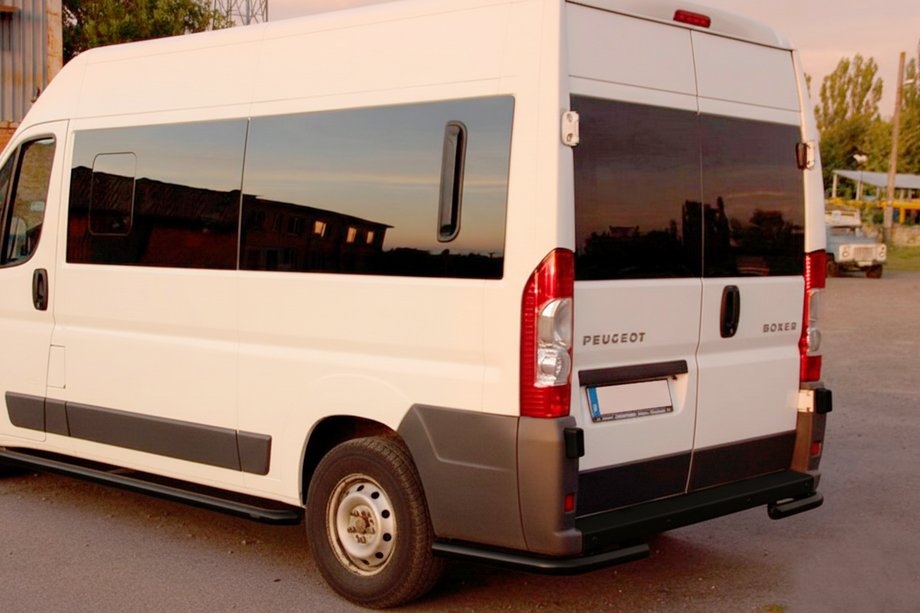 Fiat Ducato 2006-2025 Colturi spate AK003 Negru (2 buc, inox) Foto 5