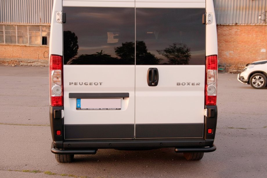 Fiat Ducato 2006-2025 Colturi spate AK003 Negru (2 buc, inox) Foto 6