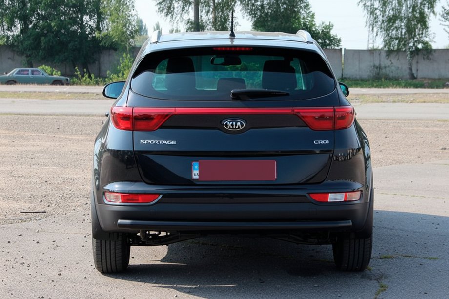 Kia Sportage 2015-2021 Protectie Spate AK002 Negru (Otel Inoxidabil) Foto 5