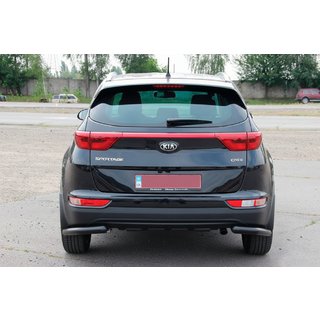 Protectie colt spate AK003 Negru (Otel inoxidabil) Kia Sportage 2015-2021 foto 3