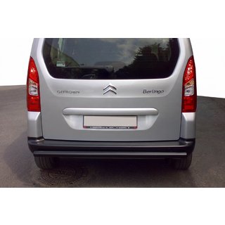 Protectie Spate Black (Otel Inoxidabil) 60 mm Citroen Berlingo 2008-2018 foto 1