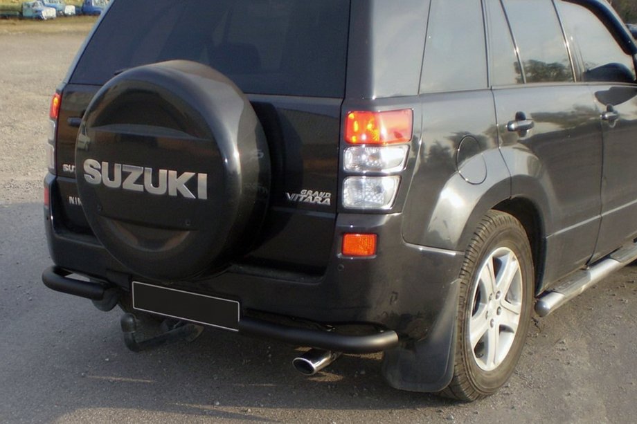 Suzuki Grand Vitara 2005-2017 Protectie Spate AK003 Negru (Otel Inoxidabil) Foto 2