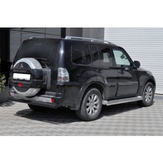 Bara Spate AK002 Negru (Otel Inoxidabil) Mitsubishi Pajero Wagon III 1999-2006 foto 2