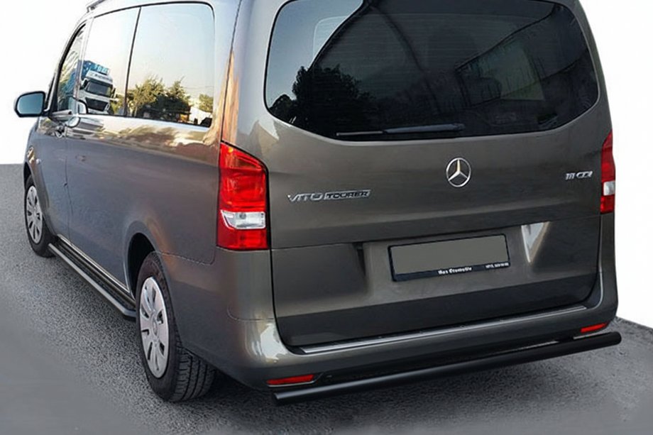 Mercedes Vito/V-class W447 2014- Protectie Spate AK002 Negru (Otel Inoxidabil) Foto 1