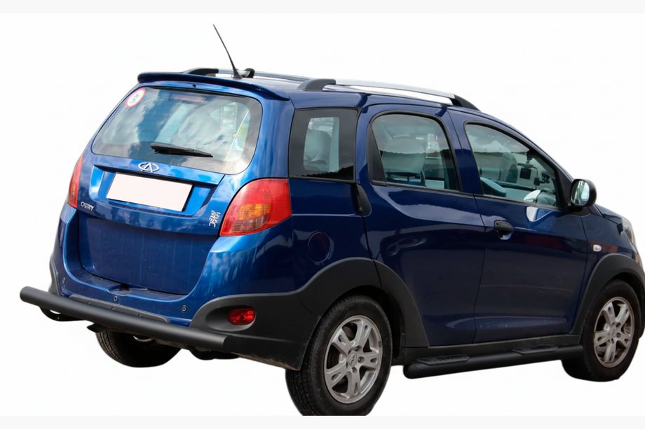 Chery Beat 2009-2015 Protectie spate AK002 Negru (2 buc, inox) Foto 2