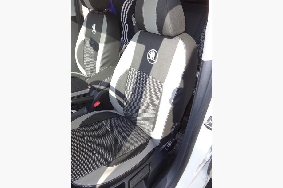 Skoda Octavia II A5 2006-2010 Huse Auto (Piele Ecologica↗Textil, Premium) Foto 11