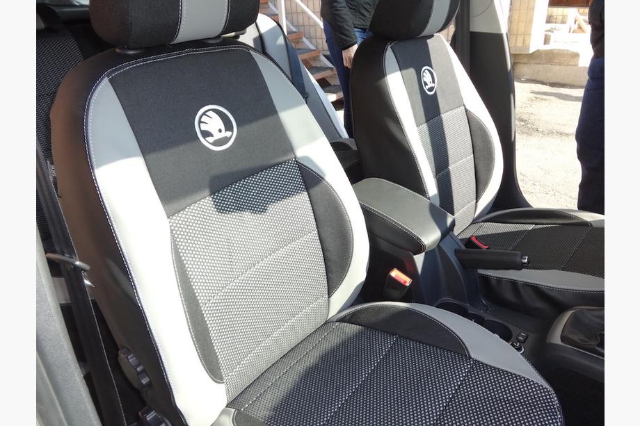 Skoda Octavia II A5 2006-2010 Huse Auto (Piele Ecologica↗Textil, Premium) Foto 16
