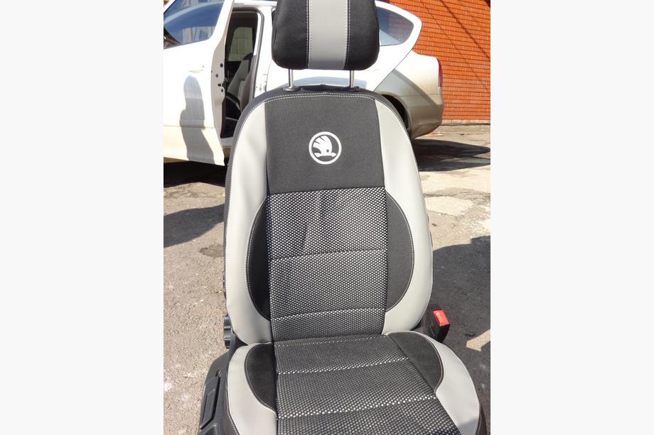 Skoda Octavia II A5 2006-2010 Huse Auto (Piele Ecologica↗Textil, Premium) Foto 19